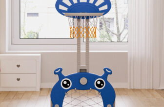 2 in1 Basketball & Soccer Hoop Stand Garden Kid Baby Toys Toddler Indoor/Outdoor