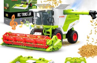 1:24 Remote Control Harvester Tractor Toy RC Harvester Farm Toys for Boys Gifts