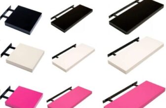 PREMIUM HIGH GLOSS FLOATING WALL MOUNTED SHELF SHELVES KITCHEN BATH LIVING ROOM