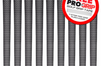 GOLF PRIDE TOUR VELVET 360 BLACK / WHITE MIDSIZE GOLF GRIP +FREE GRIP TAPE