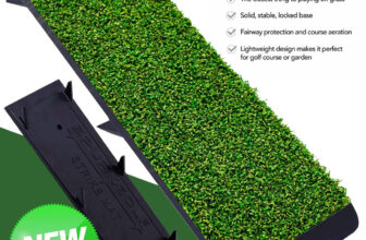 SPURK GOLF STRIKE MAT / SHORT PILE GRASS GOLF LAUNCH MAT / WINTER RULES GOLF MAT