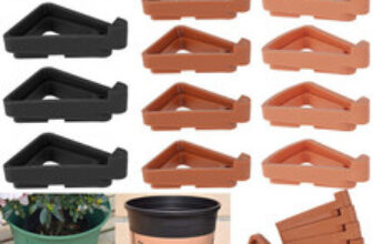 12/24PCS Invisible Low Profile Flower Pot Feet Garden Plant Pot Feet Risers
