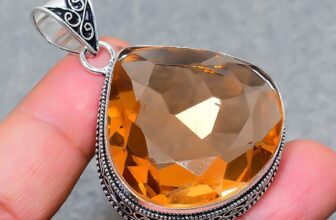 Faceted Morganite Vintage Style Handmade Handmade Fashion Jewelry Pendant 2.10″