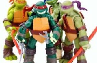 4Pcs Teenage Mutant Ninja Turtles Action Figures Toys TMNT Kid Toy Birthday Gift