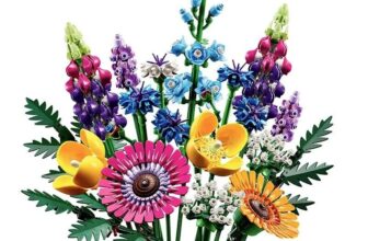 Hot Wildflower Bouquet Set, Artificial Flowers with Poppies 10313 Icons Gifts UK