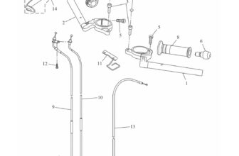 YAMAHA Handlebar (right), B5G-F6122-00 OEM YZF125