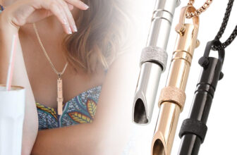 Stress Relief Necklace for Anxiety, Quit Smoking & Vaping, Mindful Breathing Aid