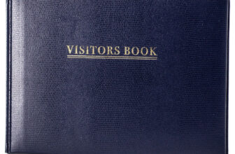 Visitors Book Reception Guest Business/Office Book Sign in/Out Track – Assorted