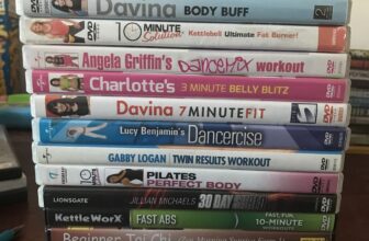 8 Random Fitness/Exercise DVDs Free Shipping