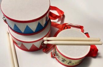 Drum Wood Kids Early Educational Musical Instrument For Children Baby Toys UK