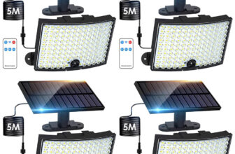 LED Solar Motion Sensor Wall Light Outdoor Garden Security Garage Shed Lamp UK