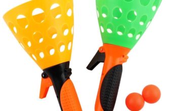 Click & Catch Ball Game Beach Pop and Catch Indoor Outdoor Garden Kids Toy Set