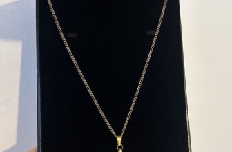 14K Gold GF Classic T-Bar Pendant Necklace Chain Waterproof Gold Filled