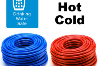 Caravan Fresh Water Pipe 10mm Blue Cold Red Hot All Lengths Food Grade Drinking