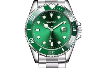 Fashion Watch Casual  Montre Homme Quartz Watch Calendar Green Wristwatch