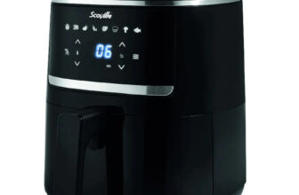 Scoville SAF102B 4.3L Digital Air Fryer Healthy Cooking 8 Digital Programs Black