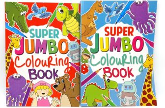 A4 Super Jumbo Kids Colouring Book Travel Fun Animal Art Craft Creative Hobby