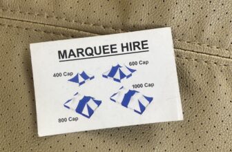 Business Card For Tent Hire Details