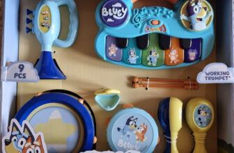 Bluey Electronic Band Set Musical Instrument Toy Set 9 Pieces