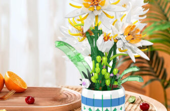 Flower Bouquet Plants Building Blocks Bricks Creative Decoration For Decor Gift