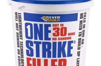 Everbuild One Strike Filler Smooth Ready Mixed Quick Drying Wall Filler 1L