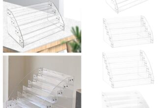 Acrylic Business Card Holder Display Stand Display Shelf Desk Storage Rack