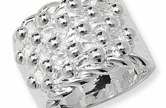 Sterling Silver Gents 5 Row Keeper Ring.