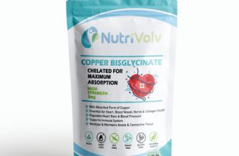 Copper Bisglycinate 3mg – 120 Tablets – Chelated 3,000mcg Immune Heart Health