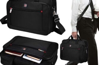 Men Shoulder Messenger Bag Waterproof Travel Business Work Laptop Bag Briefcase