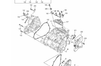 YAMAHA Cover, Crankcase 1, 1WD-E5411-00 OEM YZF-R3 MT-03 YZF320