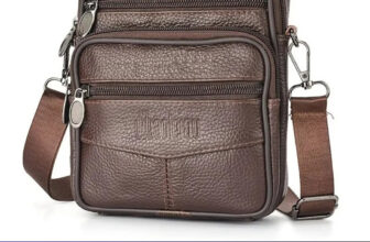 Men’s Genuine Leather Crossbody Bag Shoulder Bags Business Medium sized Bag