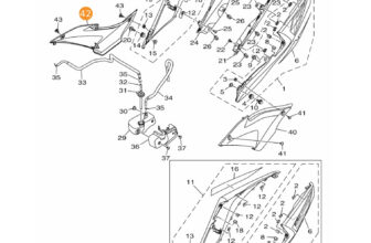 YAMAHA Cover, Side 6, 1WD-F171X-00 OEM YZF-R3