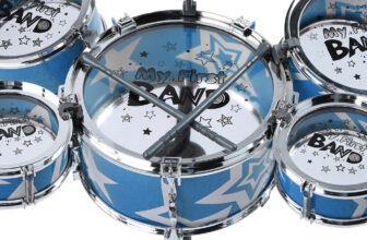 (Blue)Kids Set – Kids Musical Instruments Musical Instrument Toy With Stool