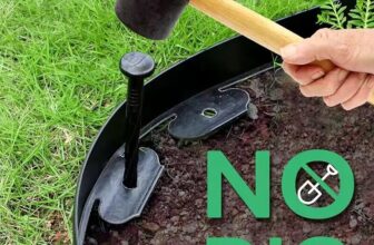 10-50m Lawn Edge Border with pegs Garden Edging For Paths Drives Flower Grass