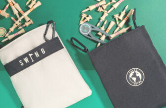 Green Swing Golf Accessory Bag | Golf Tees & Valuables Pouch | Choice of Colours