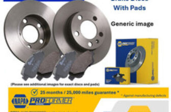 2x Solid Brake Discs and Pads fits FIAT 500 312 1.2 Front 07 to 15 240mm Set New