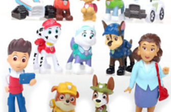12pcs Dogs Paw Patrol Action Figures Cake Toppers Kids Gifts Furniture new