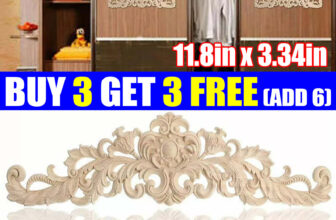 DIY Wooden Carved Applique Furniture Unpainted Mouldings Decal Onlay Home Decor