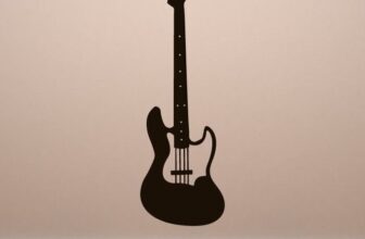 Bass Electric Guitar Musical Instrument Wall Art Sticker (AS10160)