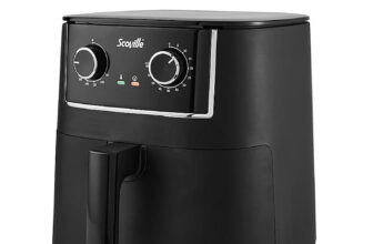 Scoville SVAFN001B3C 6.5L Manual Air Fryer Low Fat Healthy Cooking Fryer Black