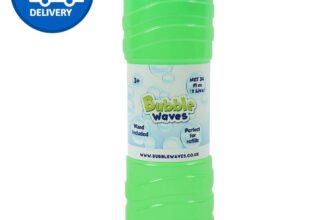 1L Bubble Solution Bottle of Bubbles Mixture Liquid with Wand 1 Litre Bottles