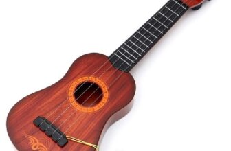 NEW GUITAR TOY BROWN 23″ KIDS ACOUSTIC GUITAR MUSICAL INSTRUMENT CHILD UK