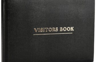 Visitor Book Deluxe Black for Business – Office/Hotels/Guest Houses/Reception