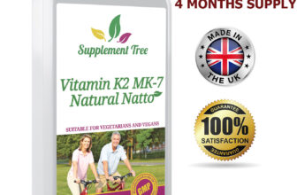 VITAMIN K2 MK7 Natural Natto 100mcg 120 Capsules – Vit K Vascular & Bone Health