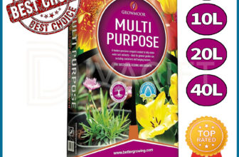 GROWMOOR MULTI PURPOSE SOIL COMPOST FLOWER FERTILISER FOR GARDEN POTTING MIX NEW