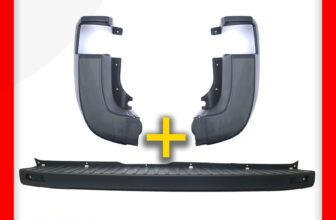 REAR BUMPER CENTRE STEP COVER & END CORNERS CAP FOR FORD TRANSIT MK8 (2014+ON)