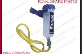 Lambretta Vespa Motorcycle Blue Top Auxiliary Fuel Tank On Off Tap Bottle 300mm