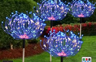 4X LED Solar Garden Lights Outdoor Firework Light Fairy Light Stake Light Decor