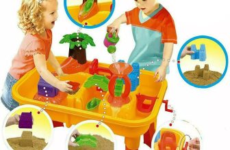 Large Sand and Water Table Garden Beach Sandpit Play Set Toy Water Mill Bucket