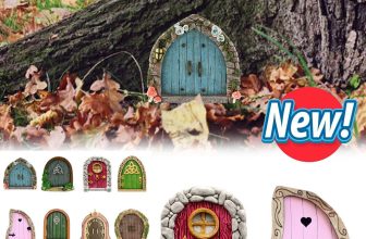 Mini Wooden Fairy Garden Door Wooden Mini Garden Door Elf Door Embellishments ~